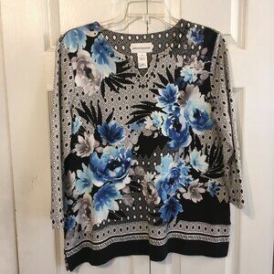 Alfred Dunner Soft Floral Blouse